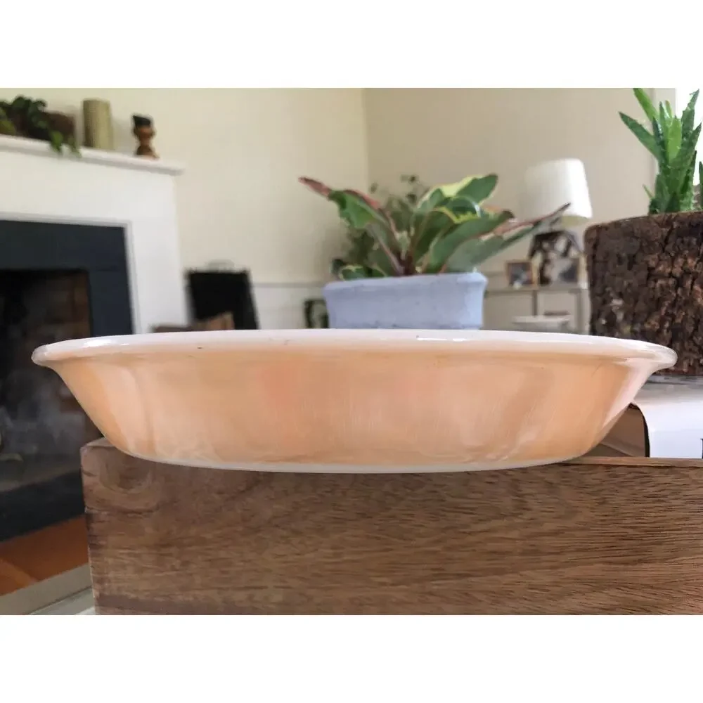 FIRE KING Peach/Copper Lusterware 9